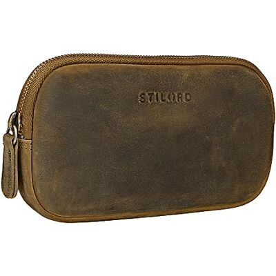 STILORD "Mike" Plumier Cuir Vintage Trousse Scolaire idéal comme Pochette pour Travail École Organiseur Crayons Étui Lunettes en Cuir Véritable Couleur:marron moyen STILORD "Mike" Plumier Cuir Vintage Trousse Scolaire idéal comme Pochette pour Travail École Organiseur Crayons Étui Lunettes en Cuir Véritable Couleur:marron moyen