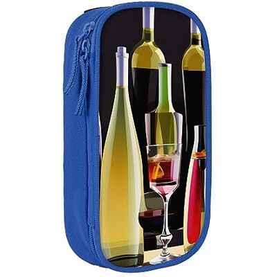 SSIMOO Sac de rangement en tissu Oxford pour verres à cocktail et bouteilles de vin – Trousse à crayons à fermeture éclair, idéale pour les voyages SSIMOO Sac de rangement en tissu Oxford pour verres à cocktail et bouteilles de vin – Trousse à crayons à fermeture éclair, idéale pour les voyages
