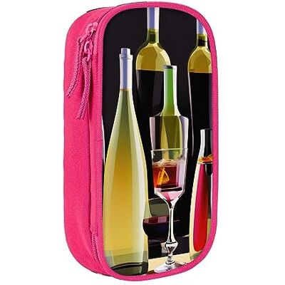 SSIMOO Sac de rangement en tissu Oxford pour verres à cocktail et bouteilles de vin – Trousse à crayons à fermeture éclair, idéale pour les voyages SSIMOO Sac de rangement en tissu Oxford pour verres à cocktail et bouteilles de vin – Trousse à crayons à fermeture éclair, idéale pour les voyages