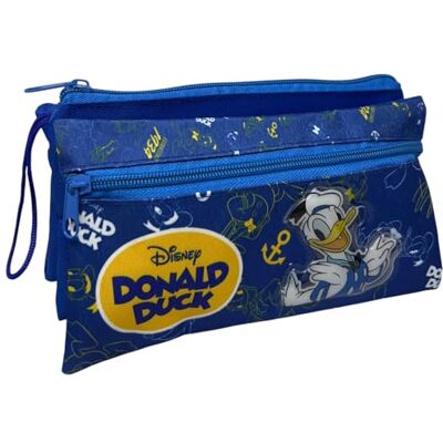 CARTOON Tombolino 3 compartiments trousse scolaire multi-compartiments papeterie organisateur porte-stylo crayons couleur, Donald, 22 x 13,5 x 2 cm, Organisateur de sac CARTOON Tombolino 3 compartiments trousse scolaire multi-compartiments papeterie organisateur porte-stylo crayons couleur, Donald, 22 x 13,5 x 2 cm, Organisateur de sac