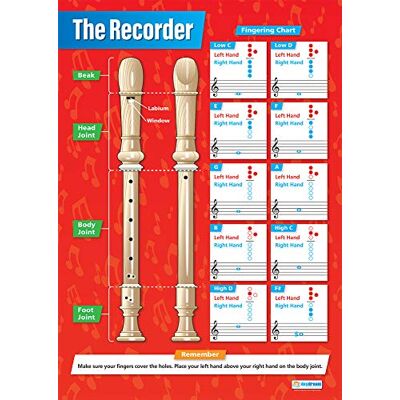 Daydream Education The Recorder Affiches de musique Papier brillant mesurant 850 mm x 594 mm (A1) Tableaux musicaux pour la salle de classe Tableaux éducatifs par Daydream Education The Recorder Affiches de musique Papier brillant mesurant 850 mm x 594 mm (A1) Tableaux musicaux pour la salle de classe Tableaux éducatifs par