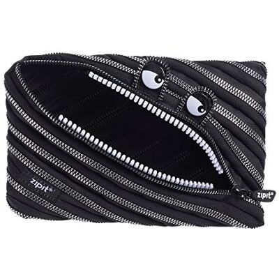 ZIPIT Trousse À Crayons Trousse à Crayons, Pencil Case, Noir Argent, Jumbo Pencil Case, Trousse Jumbo ZIPIT Trousse À Crayons Trousse à Crayons, Pencil Case, Noir Argent, Jumbo Pencil Case, Trousse Jumbo
