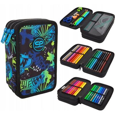 CoolPack F067663 Jumper 3 Sunny Day Trousse Multicolore, Motif 14., 20 x 12.5 x 6 cm, Trousse à crayons CoolPack F067663 Jumper 3 Sunny Day Trousse Multicolore, Motif 14., 20 x 12.5 x 6 cm, Trousse à crayons