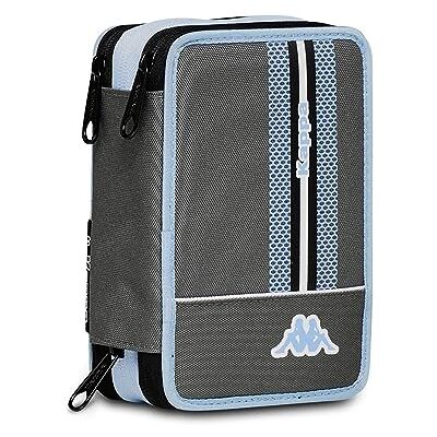 Seven Trousse scolaire 3 compartiments KAPPA Multicolore, porte-stylo scolaire, garçons, enfants, avec crayons, stylos…, gris, Taglia Unica, école Seven Trousse scolaire 3 compartiments KAPPA Multicolore, porte-stylo scolaire, garçons, enfants, avec crayons, stylos…, gris, Taglia Unica, école