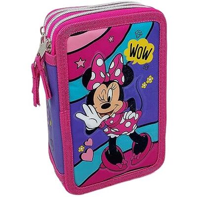 CARTOON Trousse scolaire 3 Zip, multi-compartiments, complet 44 pièces, couleurs Giotto, 20 x 13 x 6 cm, multicolore, 20 x 13 x 6 cm, minnie CARTOON Trousse scolaire 3 Zip, multi-compartiments, complet 44 pièces, couleurs Giotto, 20 x 13 x 6 cm, multicolore, 20 x 13 x 6 cm, minnie