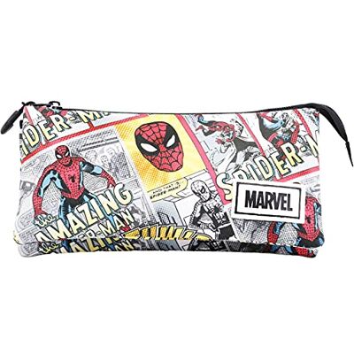 KARACTERMANIA Spiderman Strip-Trousse triple HS, Beige KARACTERMANIA Spiderman Strip-Trousse triple HS, Beige