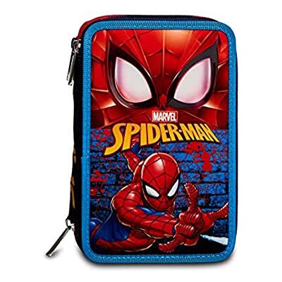 Seven Trousse 3 Zip SPIDER MAN, CRIME FIGHTER, Bleu, Competo de Crayon de marqueur, etc., Scuola& Temps Libre, bleu Seven Trousse 3 Zip SPIDER MAN, CRIME FIGHTER, Bleu, Competo de Crayon de marqueur, etc., Scuola& Temps Libre, bleu