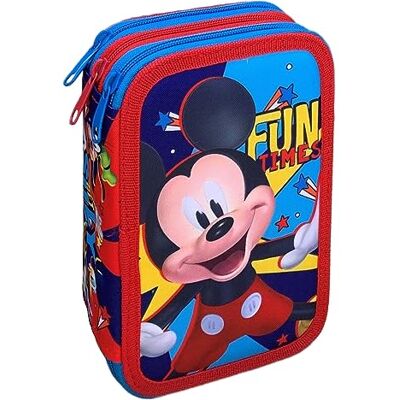 CARTOON Trousse scolaire 3 Zip, multi-compartiments, complet 44 pièces, couleurs Giotto, 20 x 13 x 6 cm, multicolore, 20 x 13 x 6 Cm, Mickey CARTOON Trousse scolaire 3 Zip, multi-compartiments, complet 44 pièces, couleurs Giotto, 20 x 13 x 6 cm, multicolore, 20 x 13 x 6 Cm, Mickey