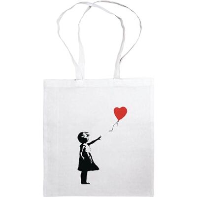 Anaconda Verlag Umhängetasche Banksy Girl with Balloon: Stofftasche, Jutebeutel mit Streetart-Motiv. Aus 100% Baumwolle mit langen Trägern Anaconda Verlag Umhängetasche Banksy Girl with Balloon: Stofftasche, Jutebeutel mit Streetart-Motiv. Aus 100% Baumwolle mit langen Trägern