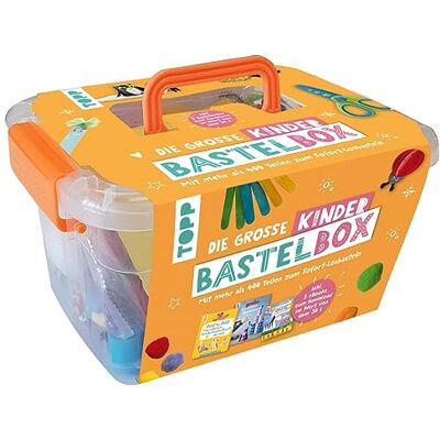frechverlag GmbH Die große Kinderbastelbox. Inkl. 3 Bastelbücher zum Downloaden. Mit Material und Anleitungen für lustige Bastelprojekte: Bastelkoffer (24 x 18 x 13 cm), 10 Anleitungen, über 400 Teile Bastelmaterial frechverlag GmbH Die große Kinderbastelbox. Inkl. 3 Bastelbücher zum Downloaden. Mit Material und Anleitungen für lustige Bastelprojekte: Bastelkoffer (24 x 18 x 13 cm), 10 Anleitungen, über 400 Teile Bastelmaterial