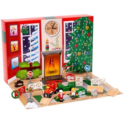 Brio World – 36100 Adventskalender 2024 Zubehör zum Zugset für Kinder ab 3 Jahren, kompatibel mit allen Eisenbahnsets & Zubehör Brio World – 36100 Adventskalender 2024 Zubehör zum Zugset für Kinder ab 3 Jahren, kompatibel mit allen Eisenbahnsets & Zubehör