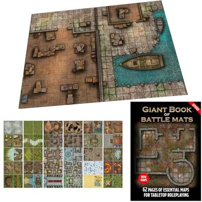 Livre plateau de jeu : Revised Giant Book of Battle Mats format A3 Livre plateau de jeu : Revised Giant Book of Battle Mats format A3