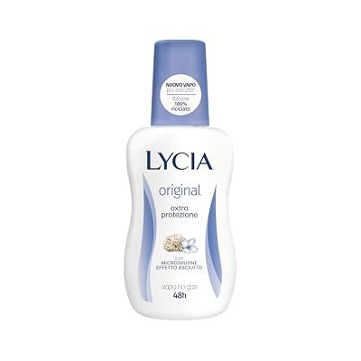 Lycia Déodorant Vapo Original, Efficacité 48 heures, avec microspugnes effet sec, 75 ml Lycia Déodorant Vapo Original, Efficacité 48 heures, avec microspugnes effet sec, 75 ml