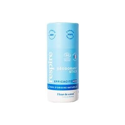 RESPIRE Déodorant stick fleur de coton Le stick de 50g RESPIRE Déodorant stick fleur de coton Le stick de 50g