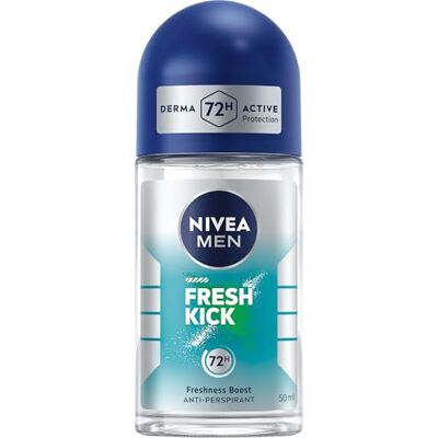 NIVEA MEN Fresh Kick 48 H Antisudorifique Bille pour Homme 50 ml NIVEA MEN Fresh Kick 48 H Antisudorifique Bille pour Homme 50 ml
