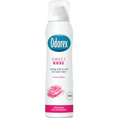 Odorex Lot de 6 déodorants en spray Rose douce 150 ml Odorex Lot de 6 déodorants en spray Rose douce 150 ml
