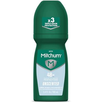 Mitchum Roll-on anti-transpirant et déodorant pour hommes, non parfumées, 10,1 cl Mitchum Roll-on anti-transpirant et déodorant pour hommes, non parfumées, 10,1 cl