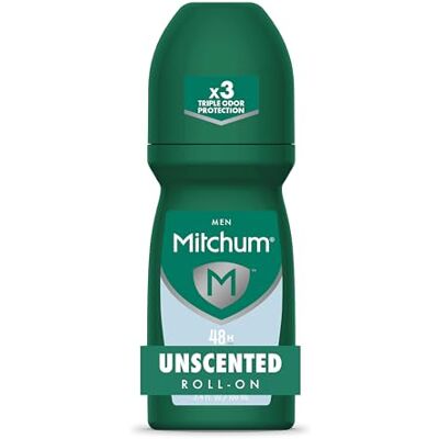 Mitchum Roll-on anti-transpirant et déodorant pour hommes, non parfumées, 10,1 cl Mitchum Roll-on anti-transpirant et déodorant pour hommes, non parfumées, 10,1 cl