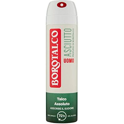 Borotalco spray pratique pour utilisateurs recherchant un geste rapide pour une application rapide avec diffusion homogène Borotalco spray pratique pour utilisateurs recherchant un geste rapide pour une application rapide avec diffusion homogène