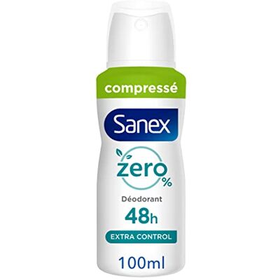 Sanex Déodorant Spray Zero % (0%) Déodorant Homme et Femme Efficacité 48h Sans Alcool Sans Colorant Format Comprimé 100ml Sanex Déodorant Spray Zero % (0%) Déodorant Homme et Femme Efficacité 48h Sans Alcool Sans Colorant Format Comprimé 100ml