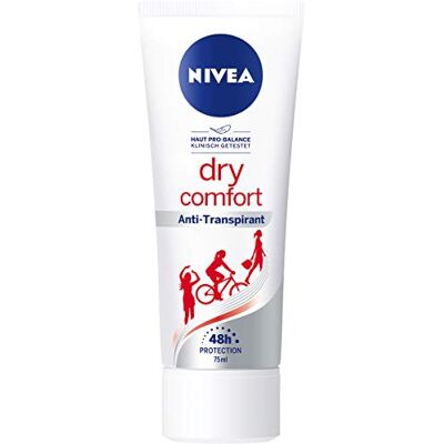 Beiersdorf NIVEA Dry Comfort Déodorant crème anti-transpirante pour toutes les situations du quotidien avec protection 48 h 75 ml Beiersdorf NIVEA Dry Comfort Déodorant crème anti-transpirante pour toutes les situations du quotidien avec protection 48 h 75 ml