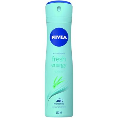 NIVEA Energy Fresh 48H Lot de 4 déodorants anti-transpirants 150 ml NIVEA Energy Fresh 48H Lot de 4 déodorants anti-transpirants 150 ml