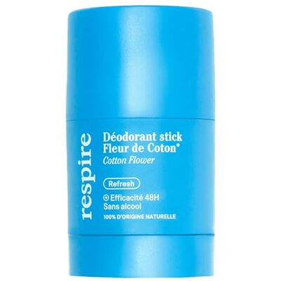 Respire Déodorant stick Fleur de Coton 50g Respire Déodorant stick Fleur de Coton 50g
