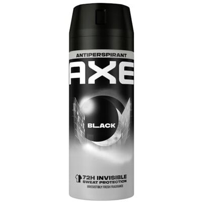 AXE Lot de 3 désodorisants Spray anti-transpirant Noir 72 heures anti-transpiration 150 ml AXE Lot de 3 désodorisants Spray anti-transpirant Noir 72 heures anti-transpiration 150 ml