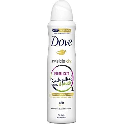 Dove Deo Spray Invisible Dry Déodorant Unisexe 48h, 6 x 150 ml Dove Deo Spray Invisible Dry Déodorant Unisexe 48h, 6 x 150 ml
