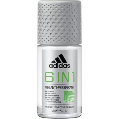 adidas Rouleau anti-transpiration 6 en 1 pour lui, 50 ml adidas Rouleau anti-transpiration 6 en 1 pour lui, 50 ml