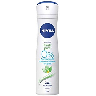 NIVEA Fresh Pure Fresh Pure Lot de 3 déodorants en spray 0 % aluminium 150 ml NIVEA Fresh Pure Fresh Pure Lot de 3 déodorants en spray 0 % aluminium 150 ml