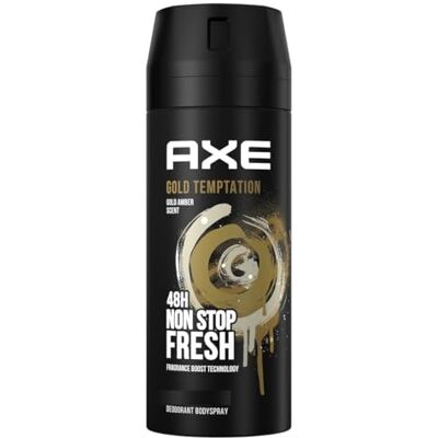 AXE Lot de 6 déodorants/spray corporel Men « Gold Temptation » 150 ml AXE Lot de 6 déodorants/spray corporel Men « Gold Temptation » 150 ml