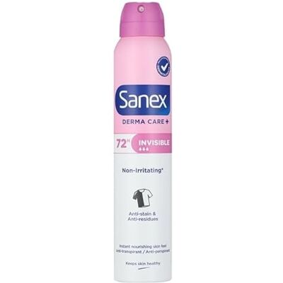 Sanex Lot de 3 désodorisants pour femme « Dermo Invisible » pour peau normale – 200 ml Sanex Lot de 3 désodorisants pour femme « Dermo Invisible » pour peau normale – 200 ml