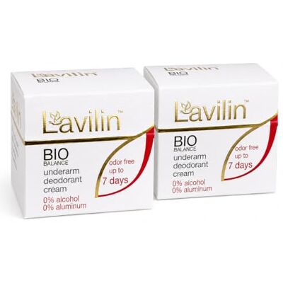 Lavilin Bio Balance Underarm Déodorant crème jusqu'à 7 jours sans odeur (lot de 2) Lavilin Bio Balance Underarm Déodorant crème jusqu'à 7 jours sans odeur (lot de 2)