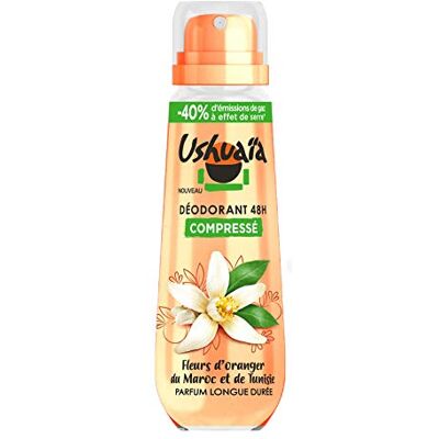 Ushuaia Ushuaïa Déodorant Compressé 48h Fleurs d'Oranger, 100ml Ushuaia Ushuaïa Déodorant Compressé 48h Fleurs d'Oranger, 100ml