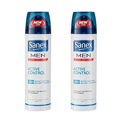 Sanex Déodorant Spray Active Control 200 ml Lot de 2 Sanex Déodorant Spray Active Control 200 ml Lot de 2