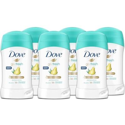 Dove Déodorant Go Fresh Poire et Aloe Vera Anti-transpirant 48H Stick 40 ml (6) Dove Déodorant Go Fresh Poire et Aloe Vera Anti-transpirant 48H Stick 40 ml (6)