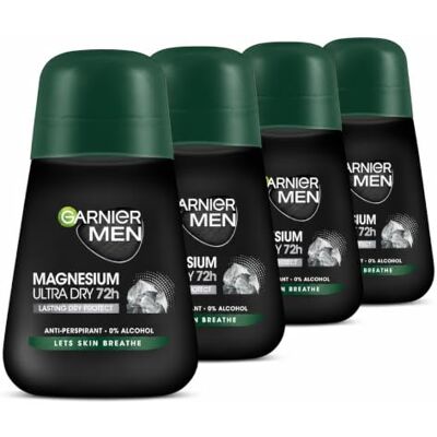 Garnier MAGNESIUM ULTRA DRY 72 H 50 ml Pack of 4 Garnier MAGNESIUM ULTRA DRY 72 H 50 ml Pack of 4