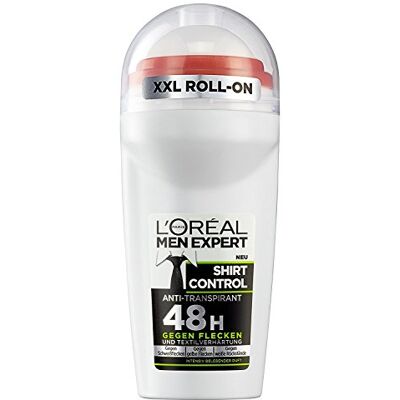 L'Oreal Paris L'Oréal Men Expert L'Oréal Men Expert Shirt Control Roll-On 48H Protection pour chemises contre les taches jaunes 50 ml L'Oreal Paris L'Oréal Men Expert L'Oréal Men Expert Shirt Control Roll-On 48H Protection pour chemises contre les taches jaunes 50 ml