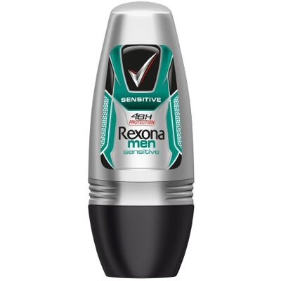 Rexona Roll-on Men Sensitive Lot de 3 flacons de 50 ml Rexona Roll-on Men Sensitive Lot de 3 flacons de 50 ml