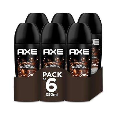 AXE Déodorant Homme Dark Temptation Bille Anti-transpirante fraîcheur 48h parfum chocolat gourmand (lot de 6x 50ml) AXE Déodorant Homme Dark Temptation Bille Anti-transpirante fraîcheur 48h parfum chocolat gourmand (lot de 6x 50ml)