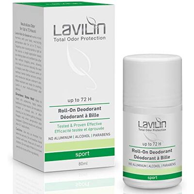 Lavilin Déodorant à bille pour le sport Jusqu'à 72 heures de protection durable La façon différente de prévenir les odeurs désagréables – Sans alcool, paraben et aluminium – Sans cruauté envers Lavilin Déodorant à bille pour le sport Jusqu'à 72 heures de protection durable La façon différente de prévenir les odeurs désagréables – Sans alcool, paraben et aluminium – Sans cruauté envers
