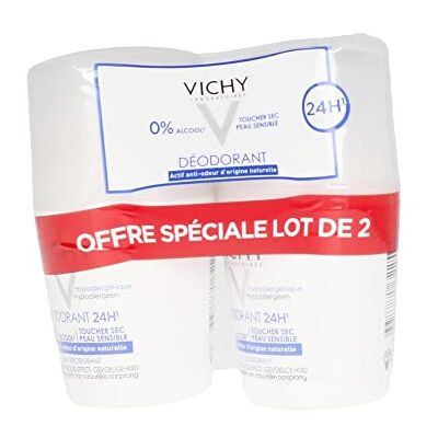 VICHY 24HR Dry Touch Sensitive Skin Lot de 2 déodorants pour peaux sensibles 50 ml VICHY 24HR Dry Touch Sensitive Skin Lot de 2 déodorants pour peaux sensibles 50 ml