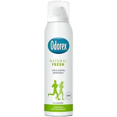 Odorex Lot de 3 désodorisants Natural Fresh Anti-transpirant, 0 % d'alcool 150 ml Odorex Lot de 3 désodorisants Natural Fresh Anti-transpirant, 0 % d'alcool 150 ml