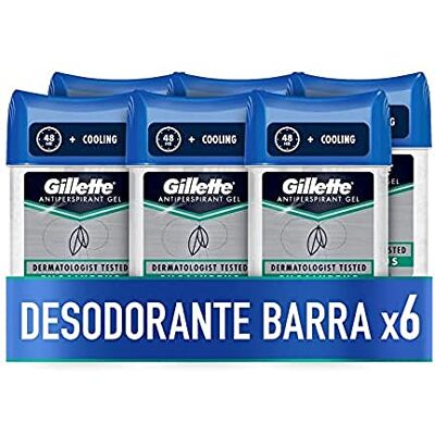 Gillette Hydra Gel déodorant anti-transpirant Eucalyptus pour homme 70 ml x 6 Gillette Hydra Gel déodorant anti-transpirant Eucalyptus pour homme 70 ml x 6