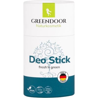 GREENDOOR Fresh'n green Déodorant solide avec parfum frais 50 g Déodorant bio sans aluminium pour un effet durable et sûr Unisexe Végétalien Sans plastique GREENDOOR Fresh'n green Déodorant solide avec parfum frais 50 g Déodorant bio sans aluminium pour un effet durable et sûr Unisexe Végétalien Sans plastique