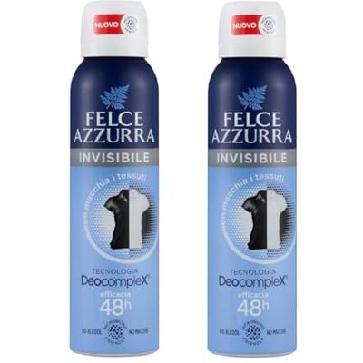 Felce Azzurra Déodorant Unisexe Spray Skin Care Formule Hydracer Avec The Blanc 48H 150 Ml (2 Unités) Felce Azzurra Déodorant Unisexe Spray Skin Care Formule Hydracer Avec The Blanc 48H 150 Ml (2 Unités)