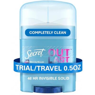 Secret Outlast Invisible Solid Antiperspirant and Deodorant, Completely Clean Scent, 0,5 Ounce by Secret Outlast Invisible Solid Antiperspirant and Deodorant, Completely Clean Scent, 0,5 Ounce by