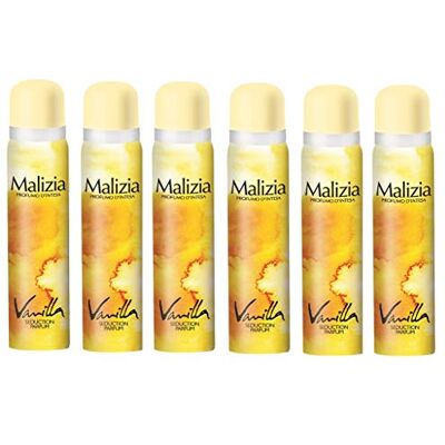 Malizia Malzia Donna Vanilla Lot de 6 déodorants en spray pour femme 100 ml Malizia Malzia Donna Vanilla Lot de 6 déodorants en spray pour femme 100 ml