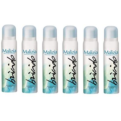 Malizia Malzia Donna Brivido Lot de 6 déodorants parfumés 100 ml Malizia Malzia Donna Brivido Lot de 6 déodorants parfumés 100 ml